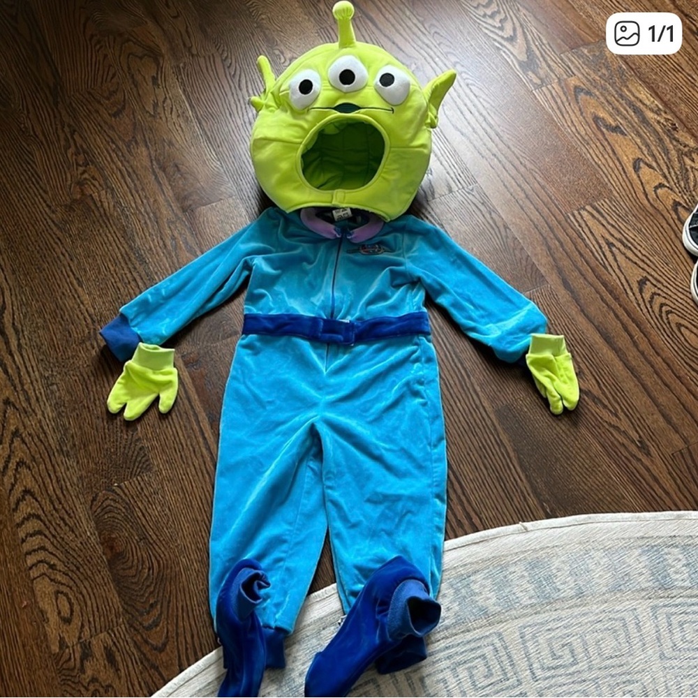 Alien Kids Costume - Blue and Green